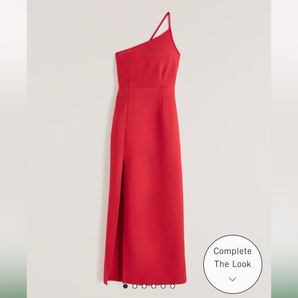 ABERCROMBIE Asymmetrical One-Shoulder Maxi Dress XXS